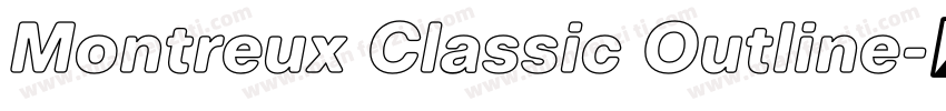 Montreux Classic Outline字体转换